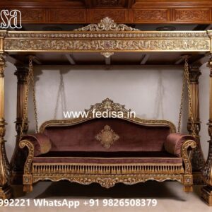 Wood Carving Swing Design for Modern Traditional Homes No-2182