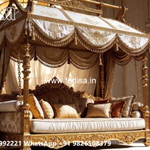 Classic Wood Carving Swing Design with Timeless Elegance No-2200