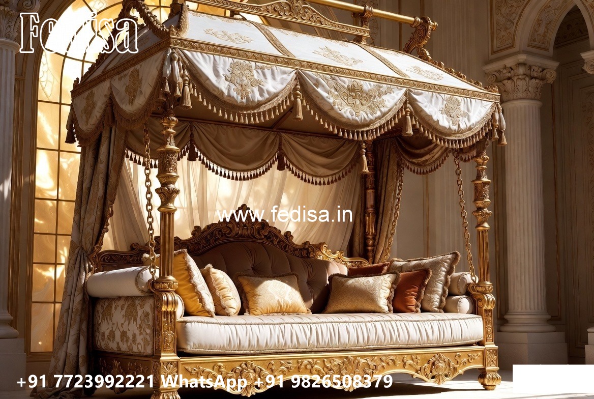 Classic Wood Carving Swing Design with Timeless Elegance No-2200