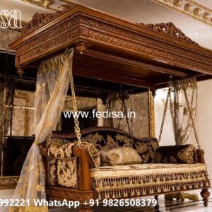 Beautiful Wood Carving Swing Design for Luxury Apartments No-2202