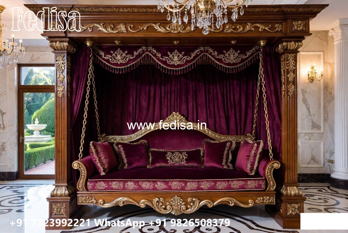 Indoor Wood Carving Swing Design for Comfortable Seating No-2204