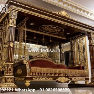 Artistic Wood Carving Swing Design with Heritage Influence No-2210