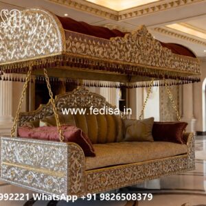 Beautiful Wood Carving Swing Design with Antique Charm No-2214