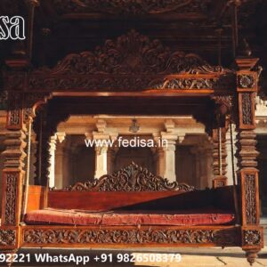 Stylish Wood Carving Swing Design for Heritage Homes No-2219