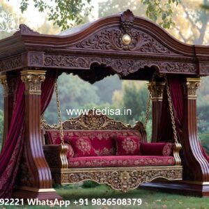 Wood Carving Swing Design for Elegant Traditional Interiors No-2230