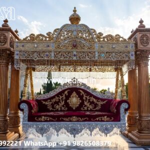 Handcrafted Wood Carving Swing Design with Timeless Style No-2236