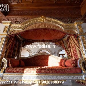 Artistic Wood Carving Swing Design with Wooden Heritage Style No-2242