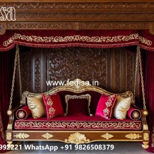 Premium Wood Carving Swing Design for Luxury Hall Decor No-2246