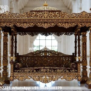 Decorative Wood Carving Swing Design with Stylish Beauty No-2248