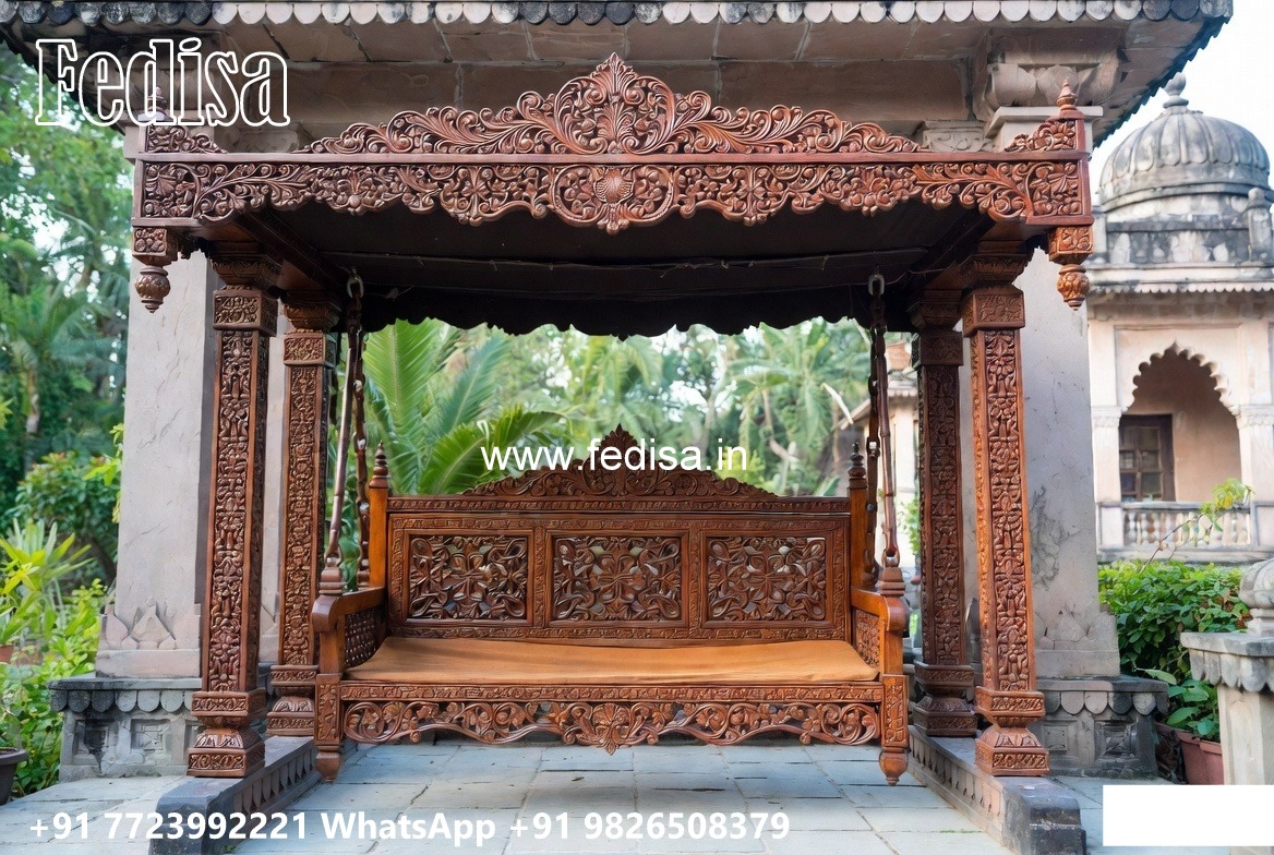 Classic Wooden Swing Design for Luxury Villa Interiors No-2256