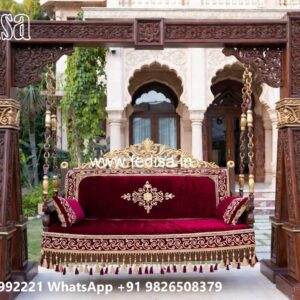 Royal Maharaja Wooden Swing Design for Luxury Homes