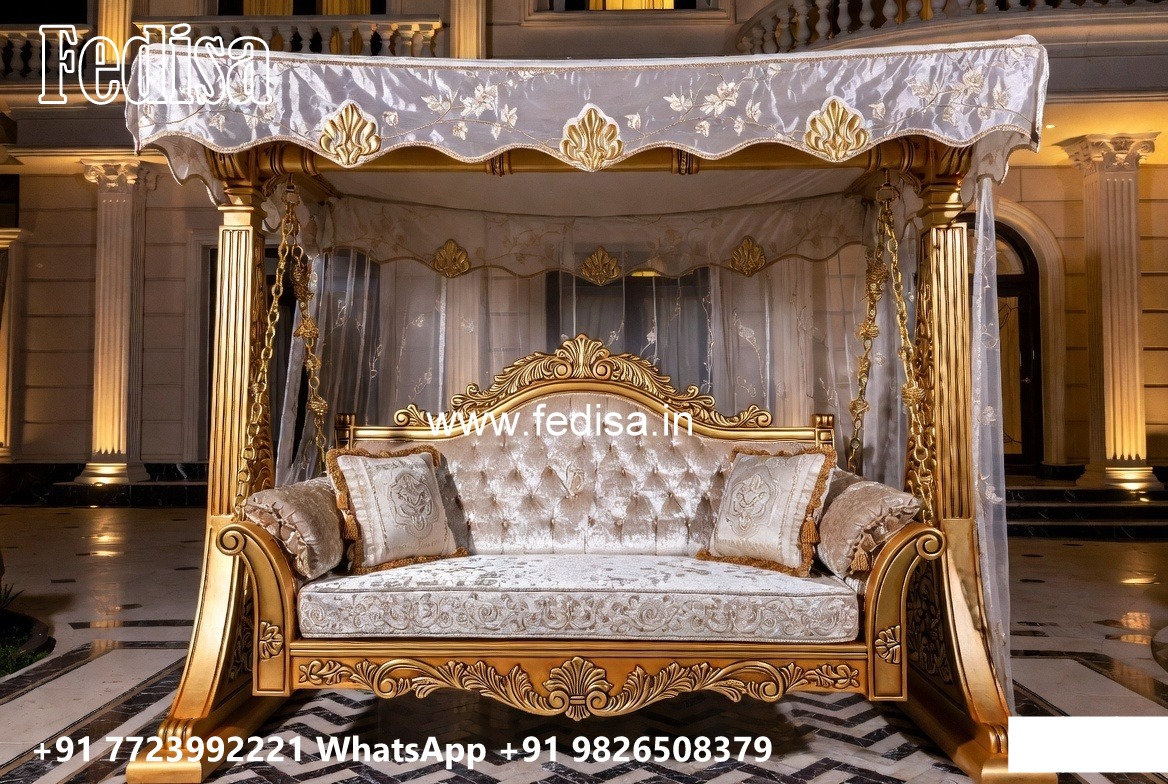 Wooden Swing Design with Classic Traditional Touch
