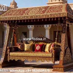 Wooden Swing Design for Traditional South Indian Homes No-2294