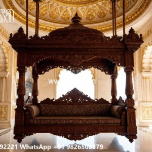 Contemporary Wooden Swing Design for Stylish Living Room No-2299