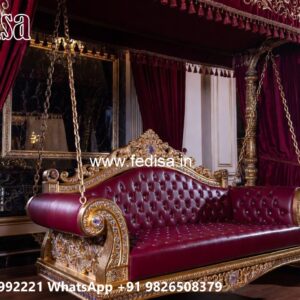 Wooden Swing Design with Vintage Traditional Craft Style No-2312