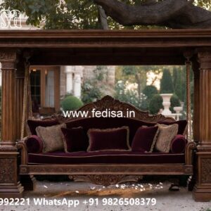 Wooden Swing Design for Traditional Indian Interior Decor No-2319