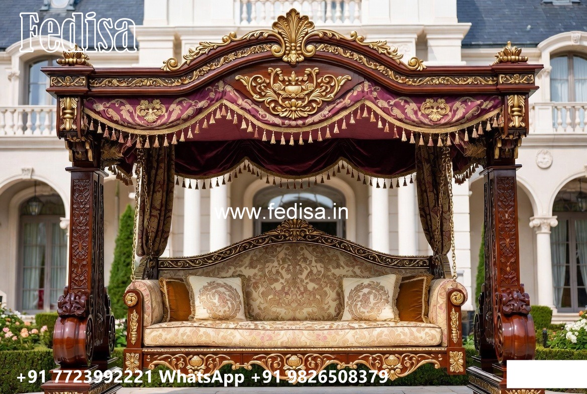 Luxury Wooden Swing Design with Decorative Chains No-2320