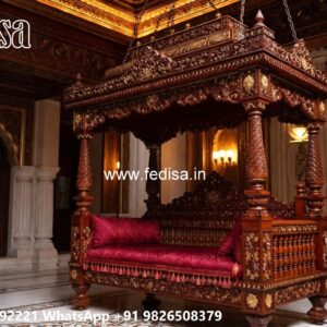 Royal Wooden Swing Design for Palace Style Interiors No-2330