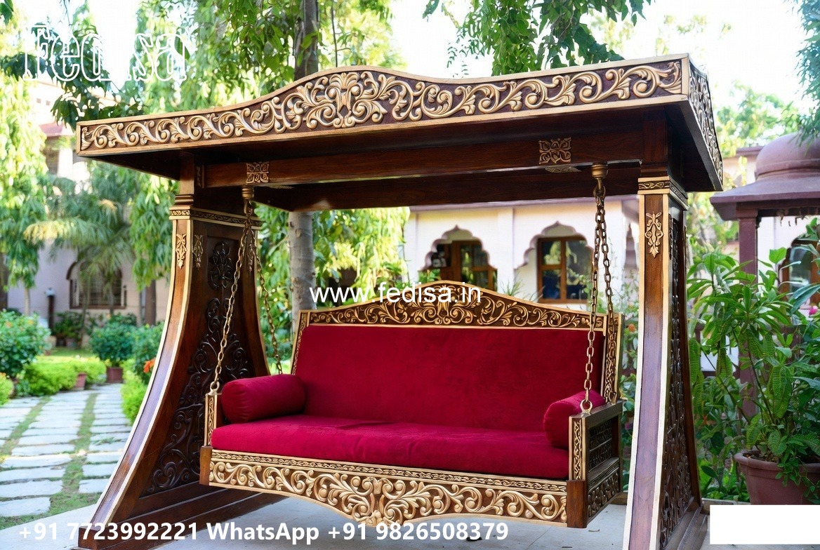 Wooden Swing Design with Rich Traditional Craftsmanship No-2335
