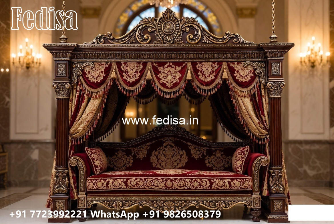 Wooden Swing Design with Beautiful Decorative Finish No-2337