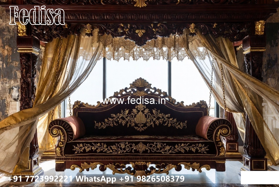 Wooden Swing Design for Elegant Family Sitting Space No-2343