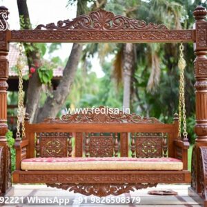 Stylish Wooden Swing Design for Indoor Comfort Area No-2346