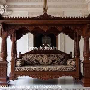 Wooden Swing Design with Luxury Teak Wood Finish No-2349
