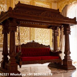 Luxury Swing Design with Beautiful Carved Backrest No-2396