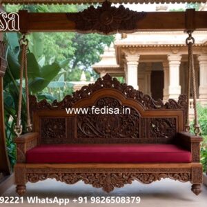 Luxury Swing Design with Rich Wooden Texture Finish No-2438