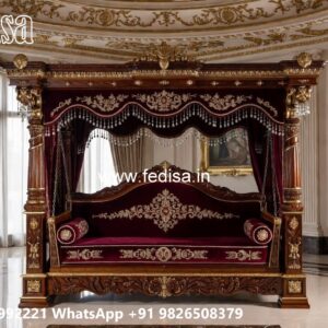 Elegant Classic Swing Design with Wooden Carving Style No-2453