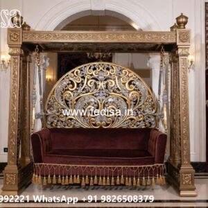 Classic Swing Design with Artistic Wooden Carvings No-2539