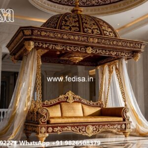 Handcrafted Royal Swing Design with Floral Carving Details No-2560
