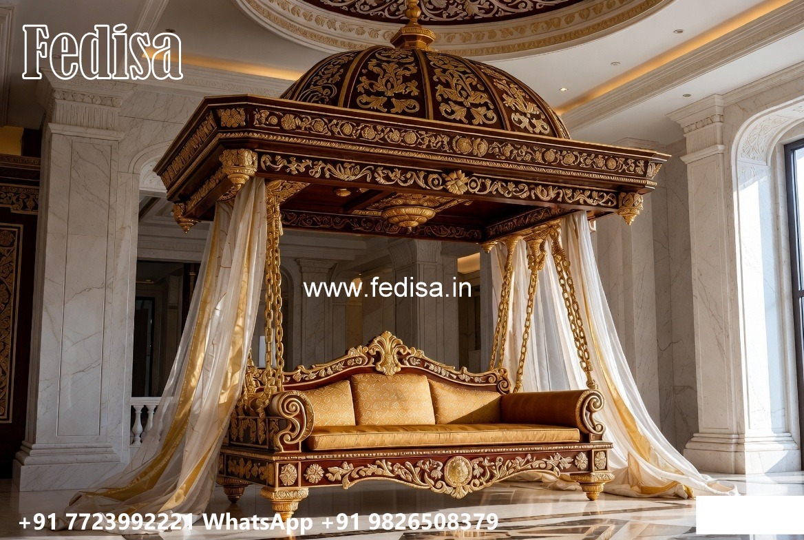 Handcrafted Royal Swing Design with Floral Carving Details No-2560