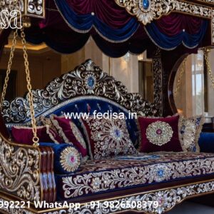 Luxury Wood Carving Swing Design for Indoor Home Decor No-2604