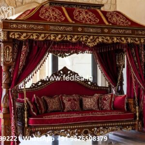 Royal Wood Carving Swing Design with Antique Finish No-2608