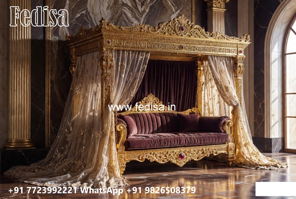 Designer Wood Carving Swing Design for Luxury Villas No-2611