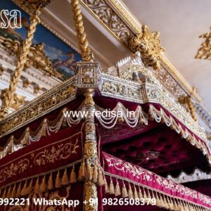 Indoor Wood Carving Swing Design for Stylish Seating Areas No-2613