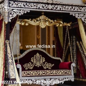 Stylish Wood Carving Swing Design for Premium Living Rooms No-2619