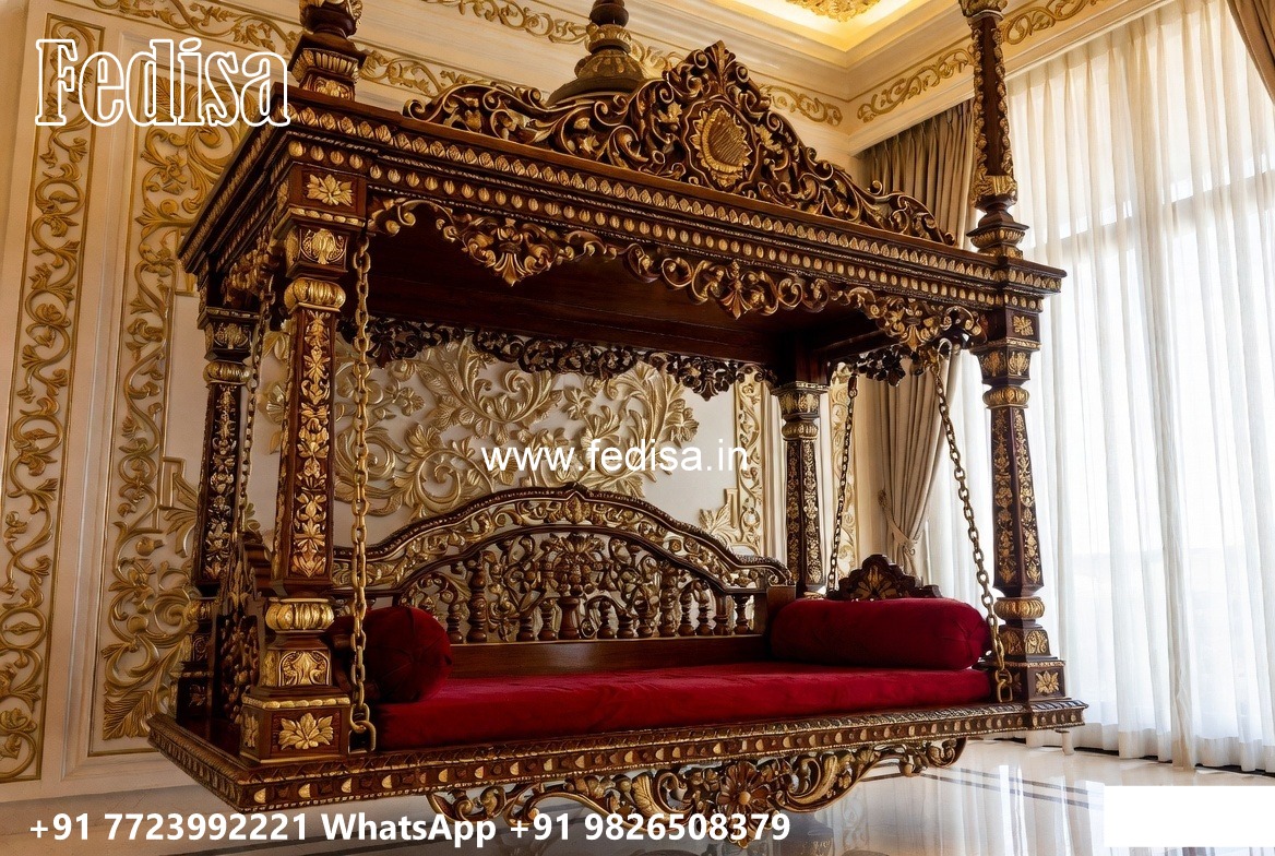 Royal Wood Carving Swing Design for Palace Inspired Homes No-2620