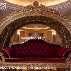 Decorative Wood Carving Swing Design for Hall Spaces No-2628
