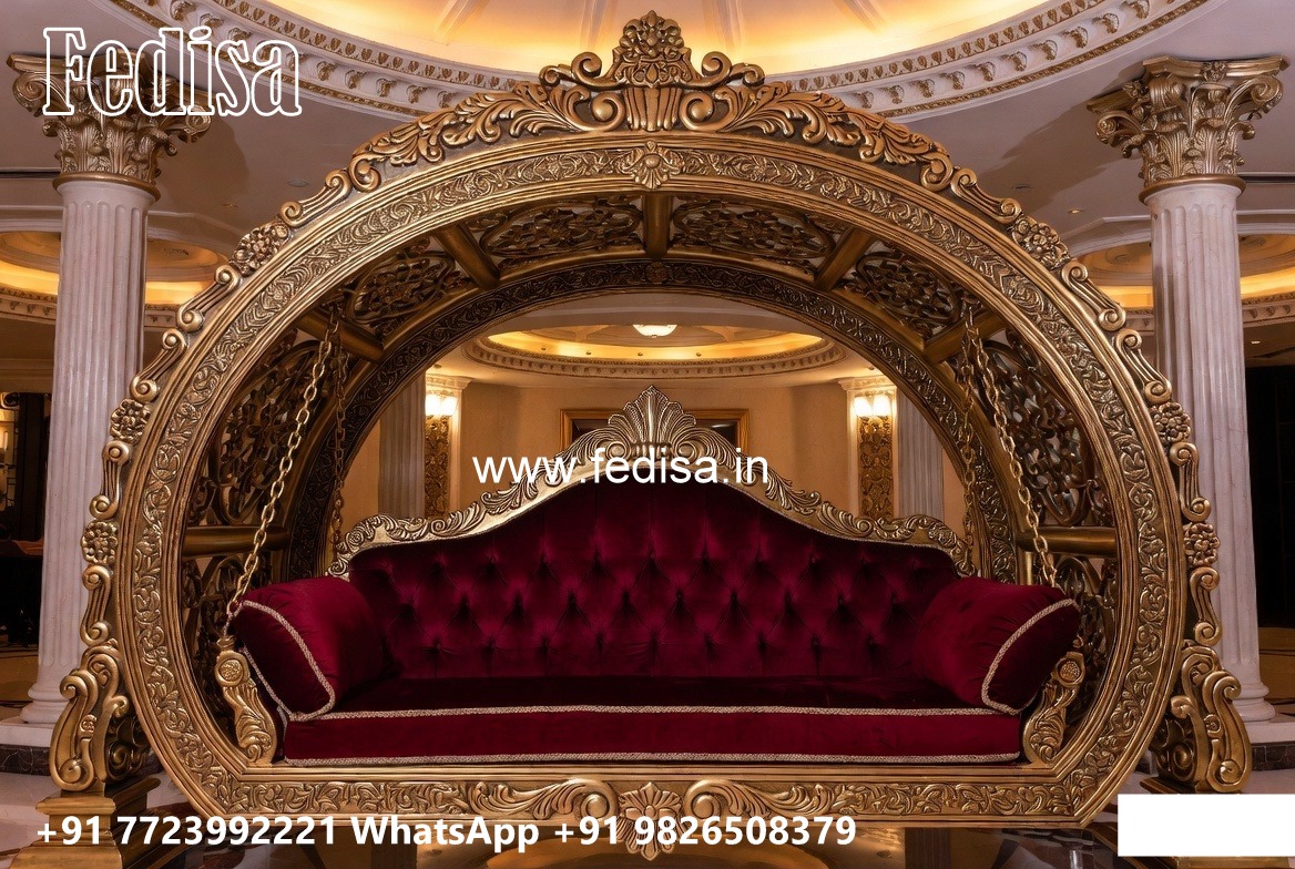 Decorative Wood Carving Swing Design for Hall Spaces No-2628