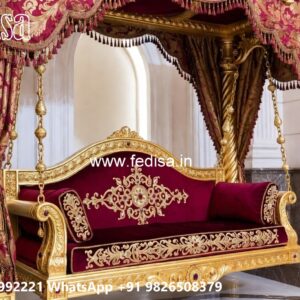 Royal Wood Carving Swing Design for Luxury Interior Styling No-2630
