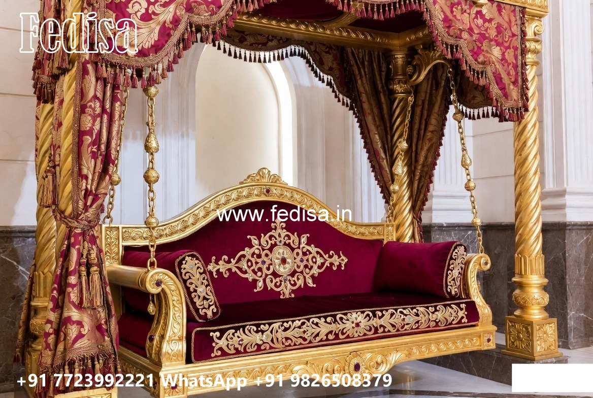 Royal Wood Carving Swing Design for Luxury Interior Styling No-2630