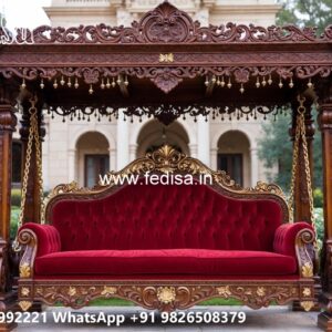 Beautiful Wood Carving Swing Design with Vintage Appeal No-2631