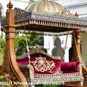 Wood Carving Swing Design for Modern Traditional Homes No-2632