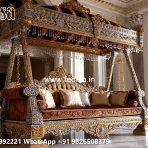 Luxury Wood Carving Swing Design with Palace Inspired Look No-2667