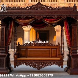 Wood Carving Swing Design for Elegant Traditional Interiors No-2680