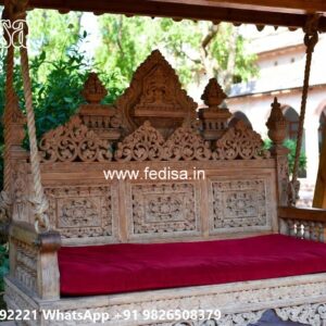 Elegant Wood Carving Swing Design for Heritage Villas No-2688