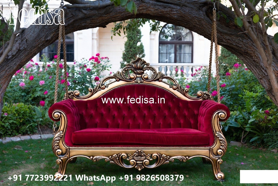 Royal Wood Carving Swing Design with Palace Inspired Carving No-2697