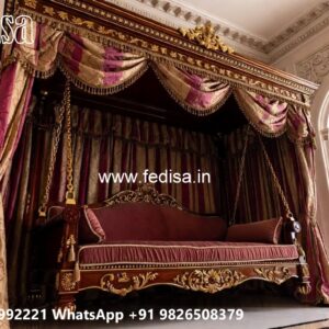 Decorative Wood Carving Swing Design with Stylish Beauty No-2698